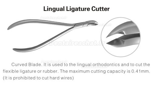 Pince coupante d’orthodontie à couper lignature linguale 603-502 