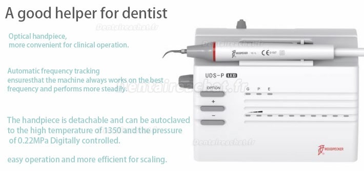 Woodpecker® UDS-P LED Détartreur ultrasonique dentaires avec lumiere compatible EMS