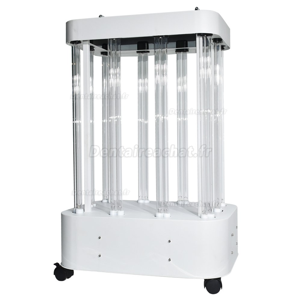 1500W Stérilisateur de lumière UVC mobile de grand espace d'hôpital d'usine de lampe de désinfection de pièce UV