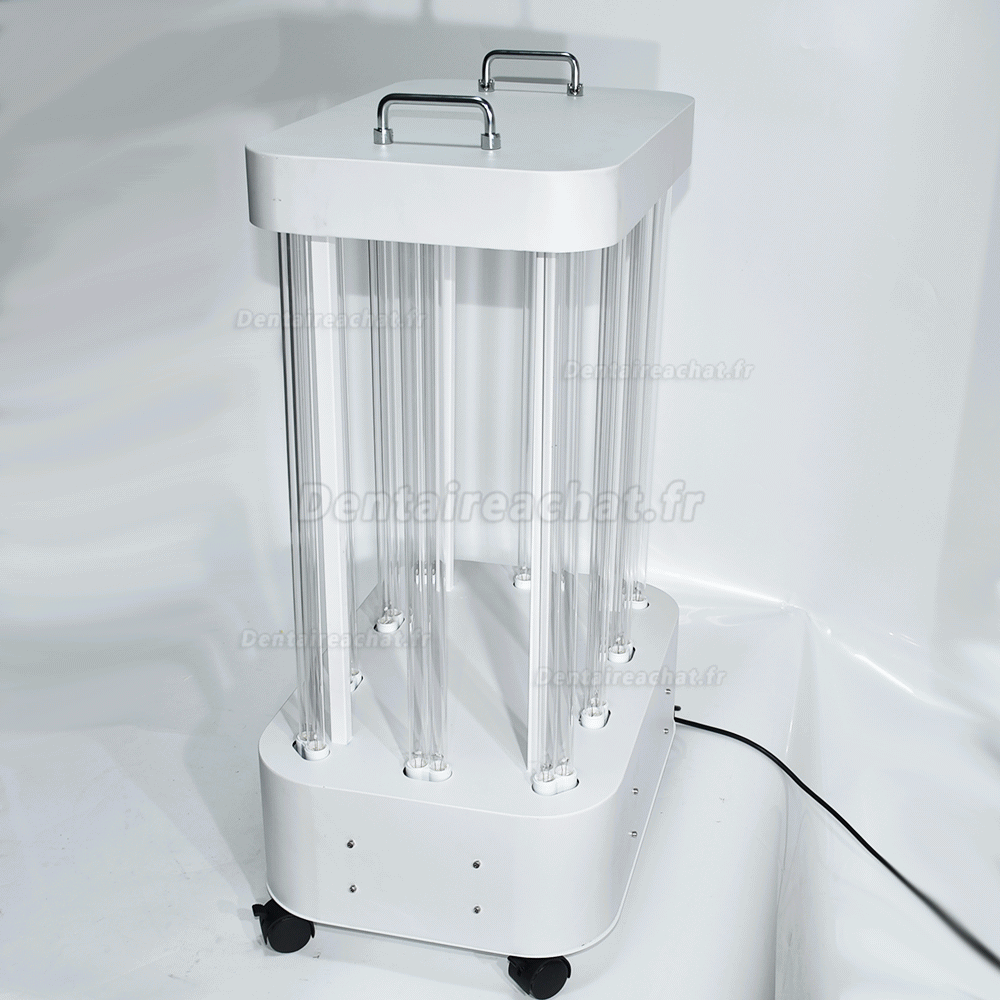 1500W Stérilisateur de lumière UVC mobile de grand espace d'hôpital d'usine de lampe de désinfection de pièce UV