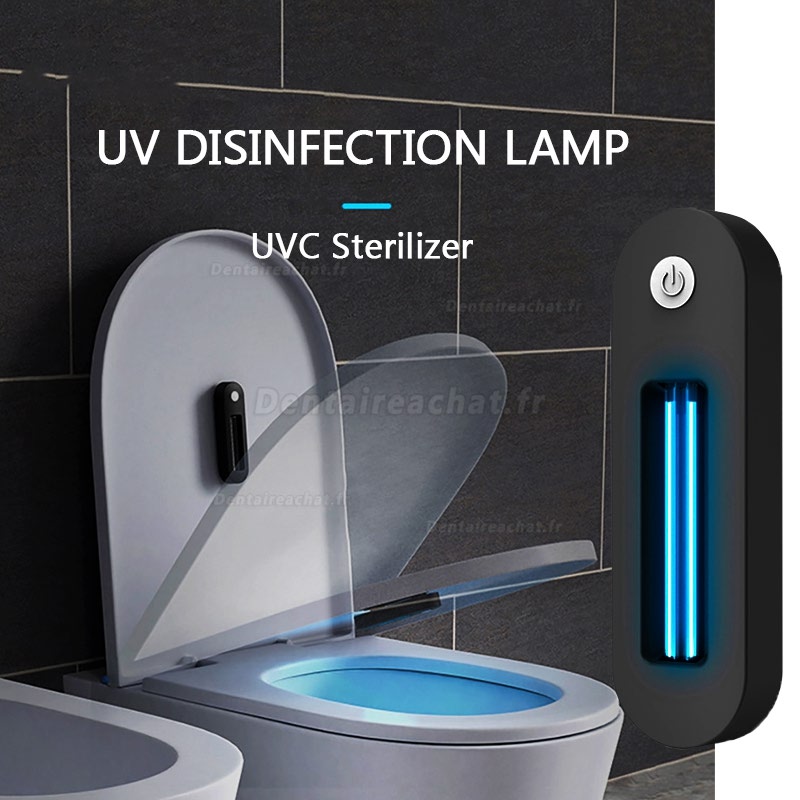 Lampe UVC Ménage Toilette Voiture Salle de bain Désinfection Lampe de charge USB