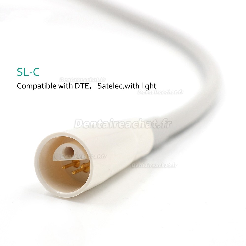 Détartreur dentaire ultrasonique, Tube de câble détachable, 4 Types (Compatible Woodpecker/EMS/Satelec/DTE), 1 pièce
