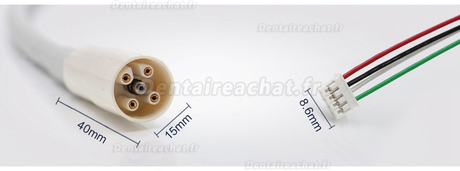 Détartreur dentaire ultrasonique, Tube de câble détachable, 4 Types (Compatible Woodpecker/EMS/Satelec/DTE), 1 pièce