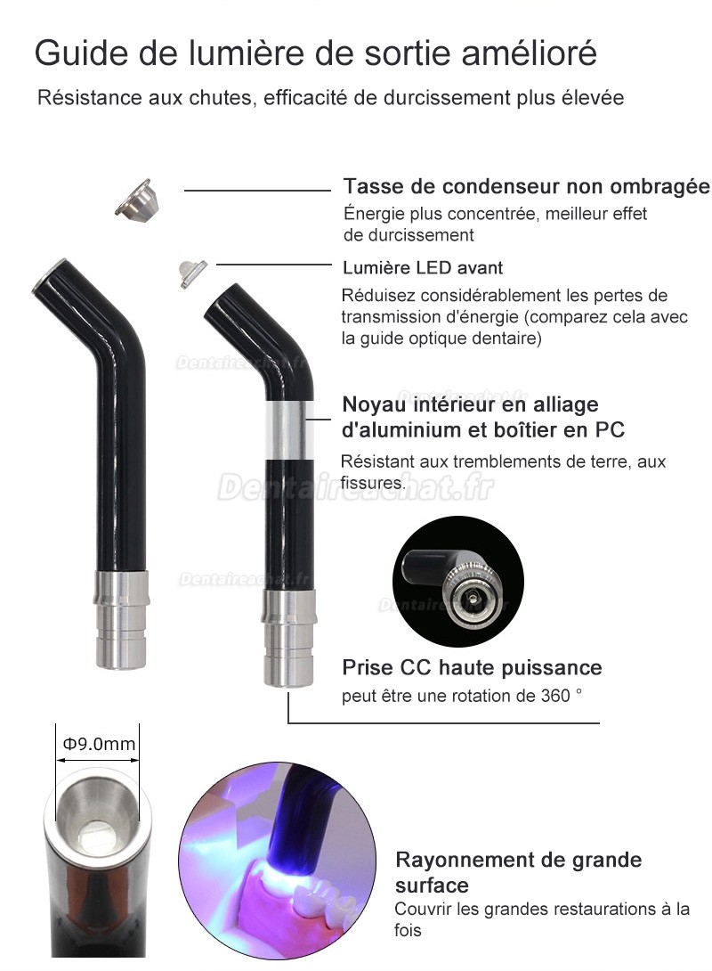 LY® LY-A180 lampe photopolymeriser led dentaire sans fil (Version améliorée)