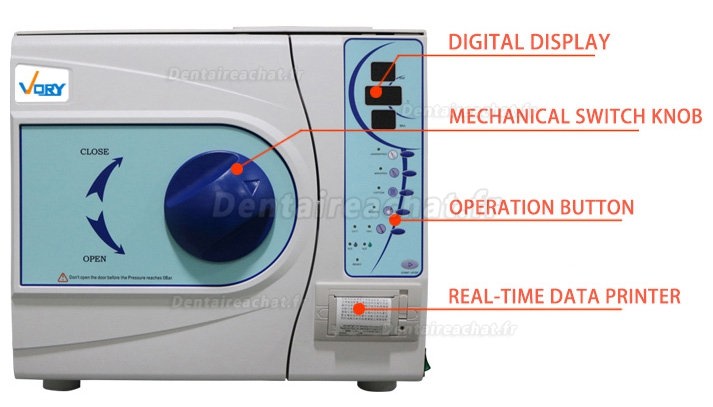 VORY VORY-II 12L-23L Sterilisateur Autoclave Dentaire Class B + Imprimante