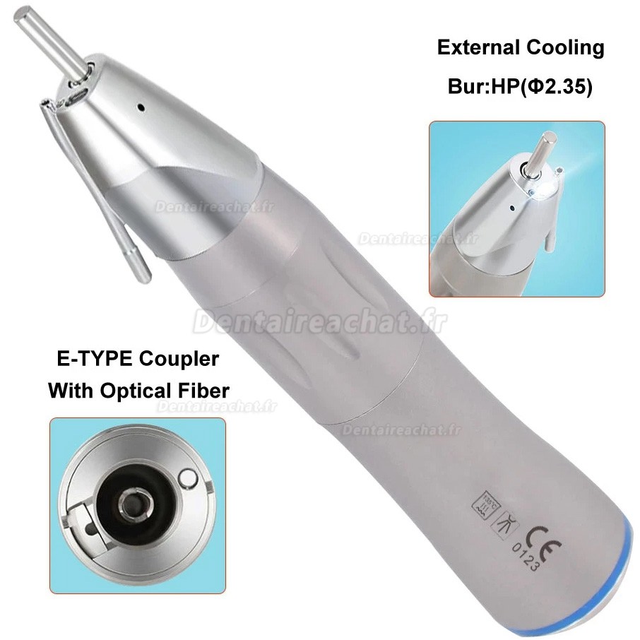 Pièces à main droite à fibre optique dentaire Westcode (type E, eau externe)