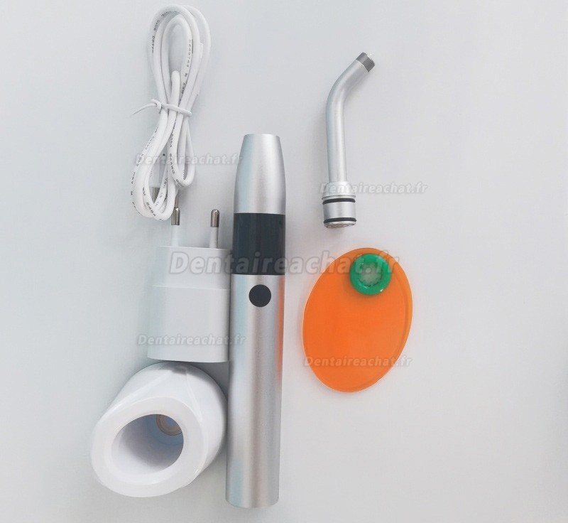 Lampe photopolymeriser dentaire sans fil 2 500 mW/cm² / 3 800 mW/cm²