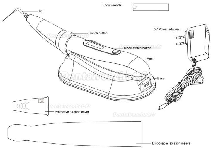 Woodpecker Endo 3 endo ultrasonic activator (endoactivator)