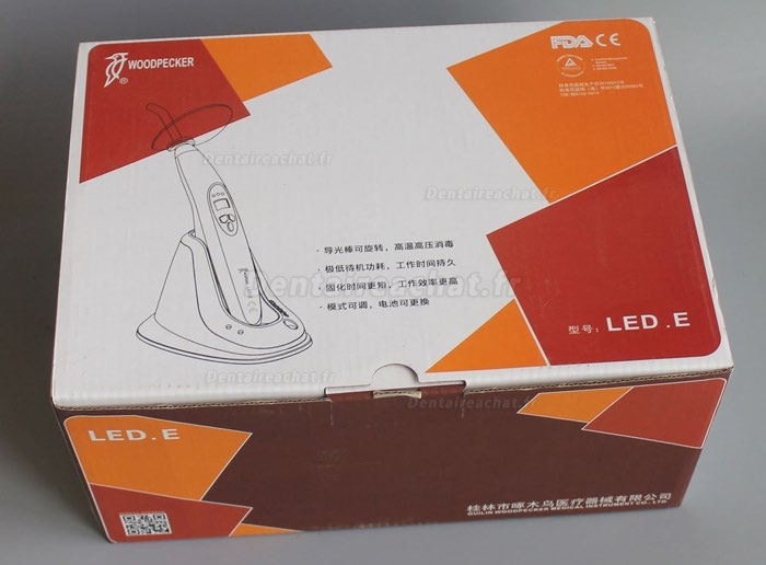 Woodpecker® Type.E lampe polymeriser dentaire avec radiomètre à led