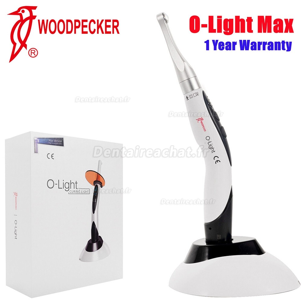 Lampe photopolymeriser dentaire Woodpecker O-Light MAX (Tête métallique, durcissement en 1 seconde)