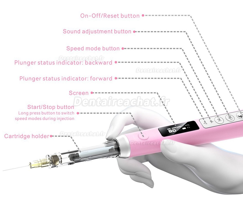 Woodpecker Super Pen seringue anesthesie dentaire electrique Avec fonction pdl