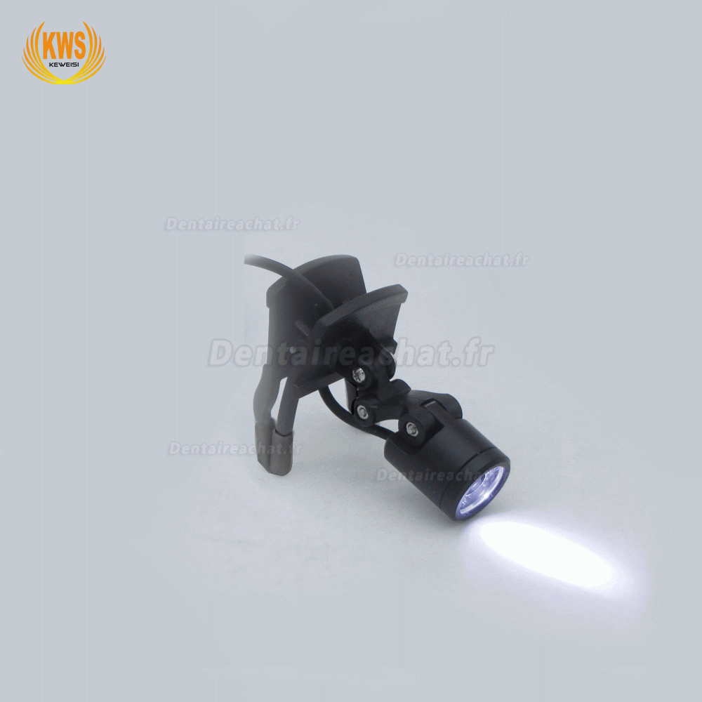 KWS 1W LED Lampe frontale médicale du clip avec filtre optique