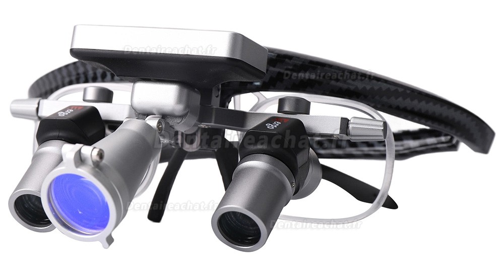 Loupes ergonomiques dentaires YUYO EL1+WL1 (grossissement 3X/4X/5X/6X) avec lampe frontale sans fil Loupes ergonomiques dentaires YUYO EL1+WL1 (grossissement 3X/4X/5X/6X) avec lampe frontale sans fil