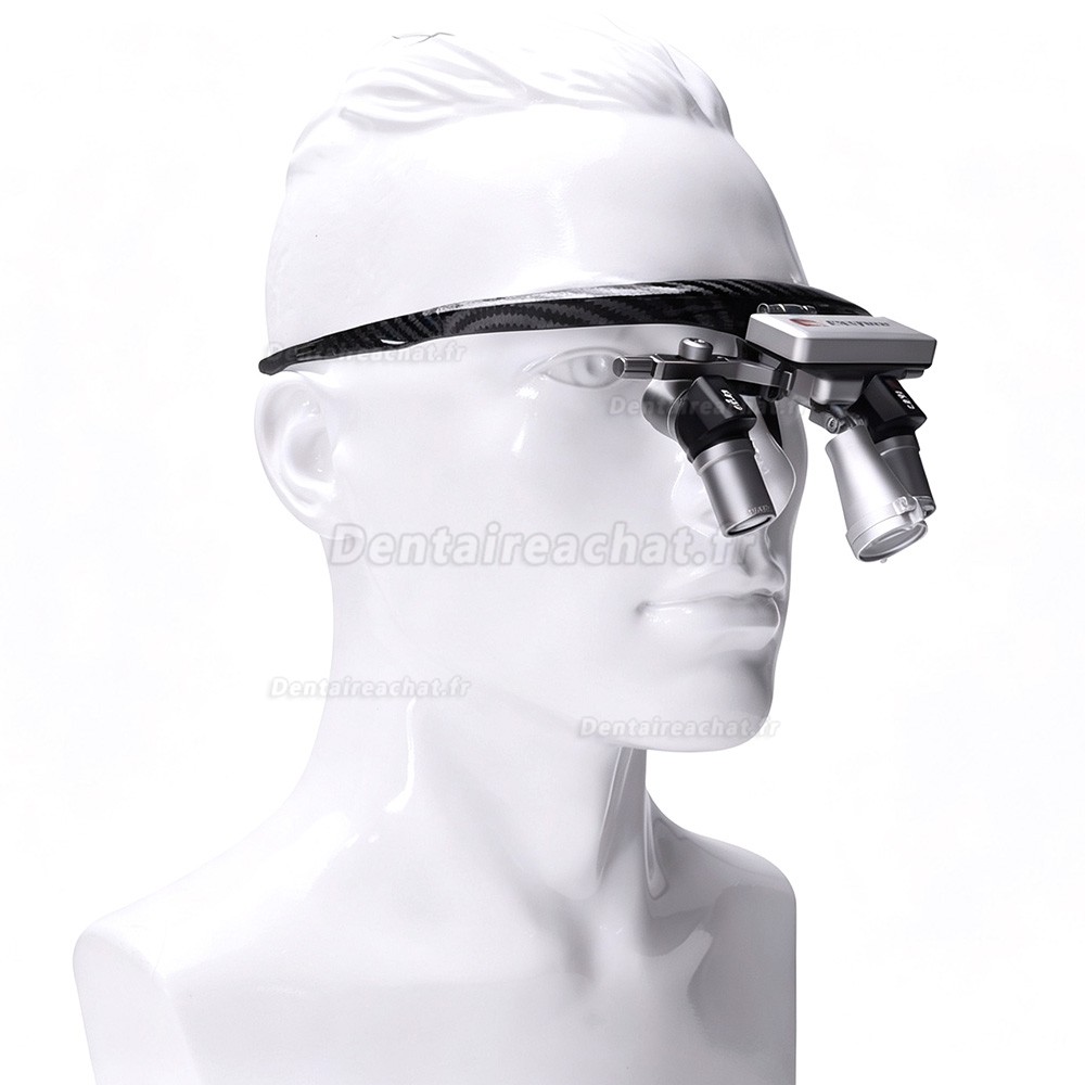 Loupes ergonomiques dentaires YUYO EL1+WL1 (grossissement 3X/4X/5X/6X) avec lampe frontale sans fil Loupes ergonomiques dentaires YUYO EL1+WL1 (grossissement 3X/4X/5X/6X) avec lampe frontale sans fil