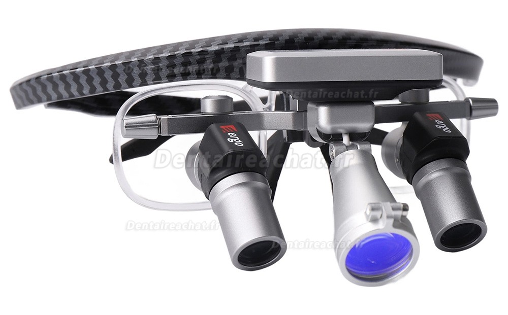 Loupes ergonomiques dentaires YUYO EL1+WL1 (grossissement 3X/4X/5X/6X) avec lampe frontale sans fil Loupes ergonomiques dentaires YUYO EL1+WL1 (grossissement 3X/4X/5X/6X) avec lampe frontale sans fil