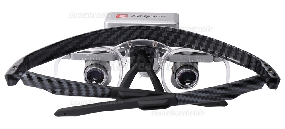 Loupes ergonomiques dentaires YUYO EL1+WL1 (grossissement 3X/4X/5X/6X) avec lampe frontale sans fil Loupes ergonomiques dentaires YUYO EL1+WL1 (grossissement 3X/4X/5X/6X) avec lampe frontale sans fil