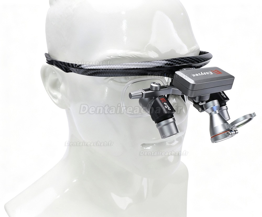 Loupes ergonomiques dentaires YUYO EL1+WL1 (grossissement 3X/4X/5X/6X) avec lampe frontale sans fil Loupes ergonomiques dentaires YUYO EL1+WL1 (grossissement 3X/4X/5X/6X) avec lampe frontale sans fil
