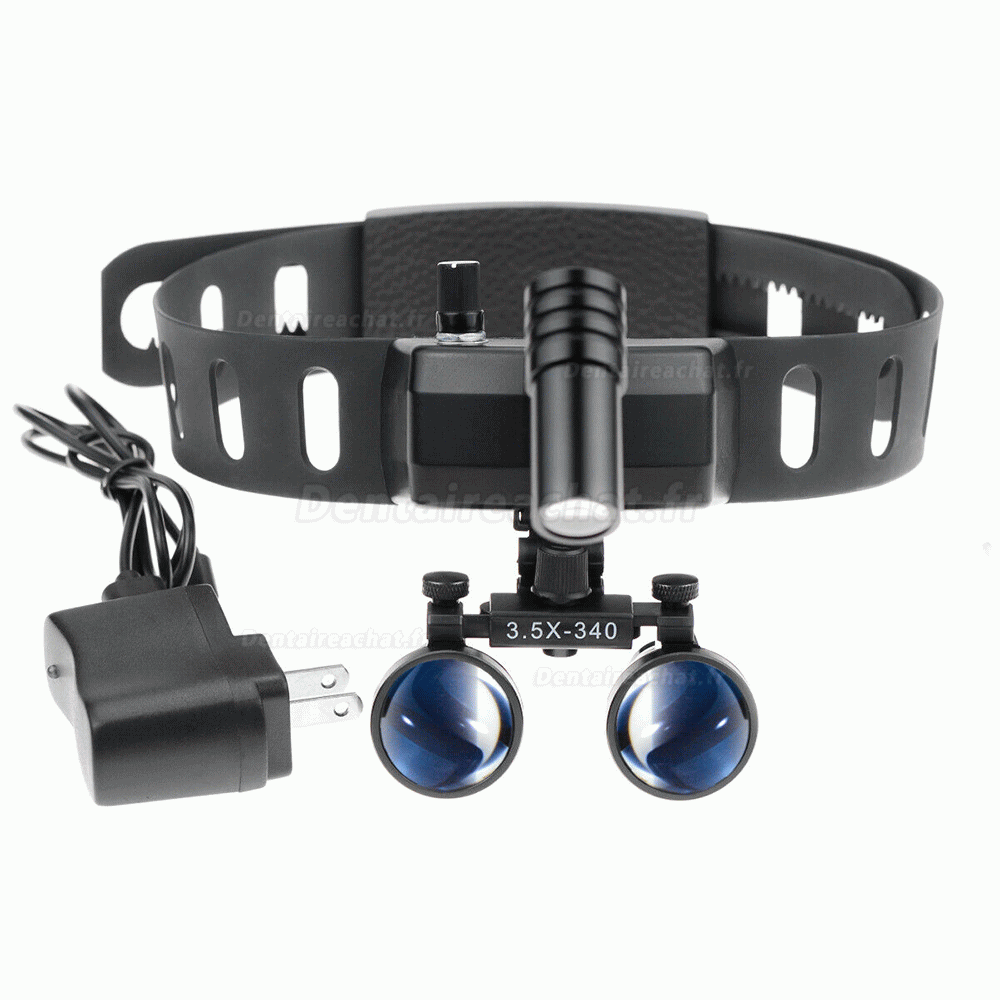 5W LED Lampe frontale médical dentaire sans fil avec des loupes binoculaires de 3.5X