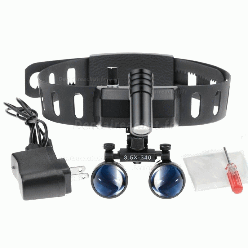 5W LED Lampe frontale médical dentaire sans fil avec des loupes binoculaires de 3.5X
