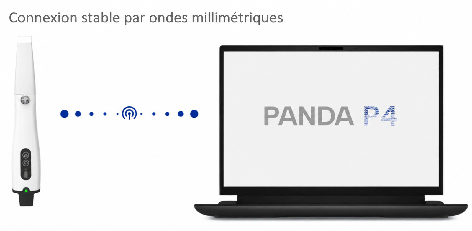 Scanner intra-oral 3D sans fil Panda P4 (fourni avec 6 embouts de num&eacute;risation)