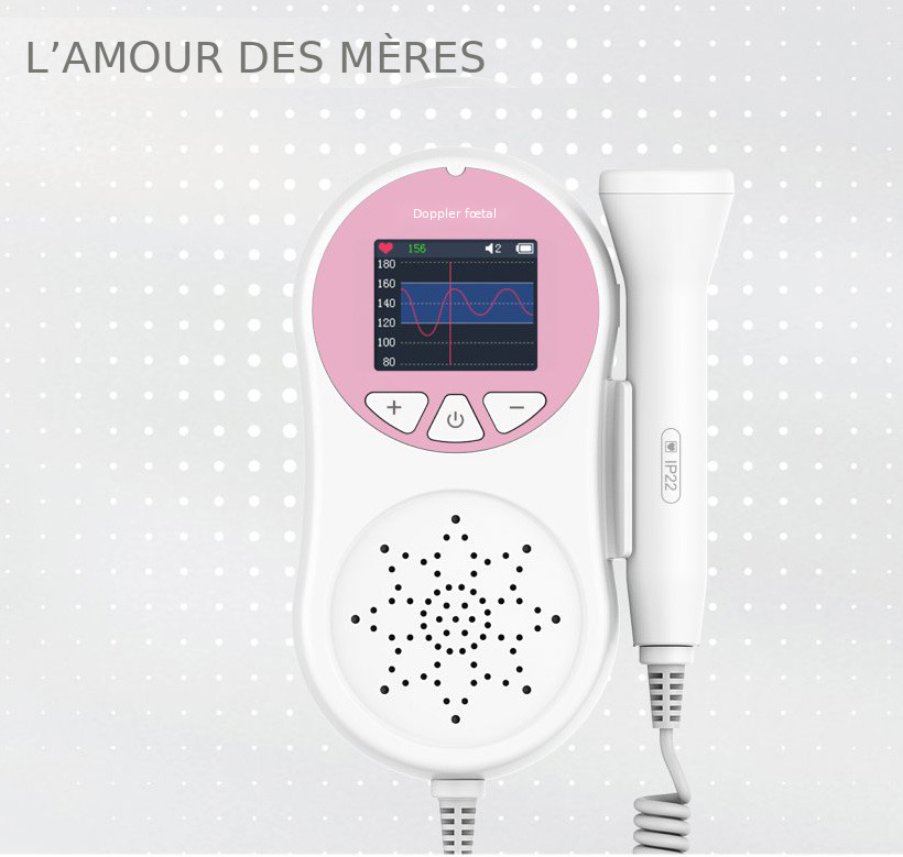 Doppler f&oelig;tal de poche CONTEC 10A &ndash; Moniteur de sons f&oelig;taux