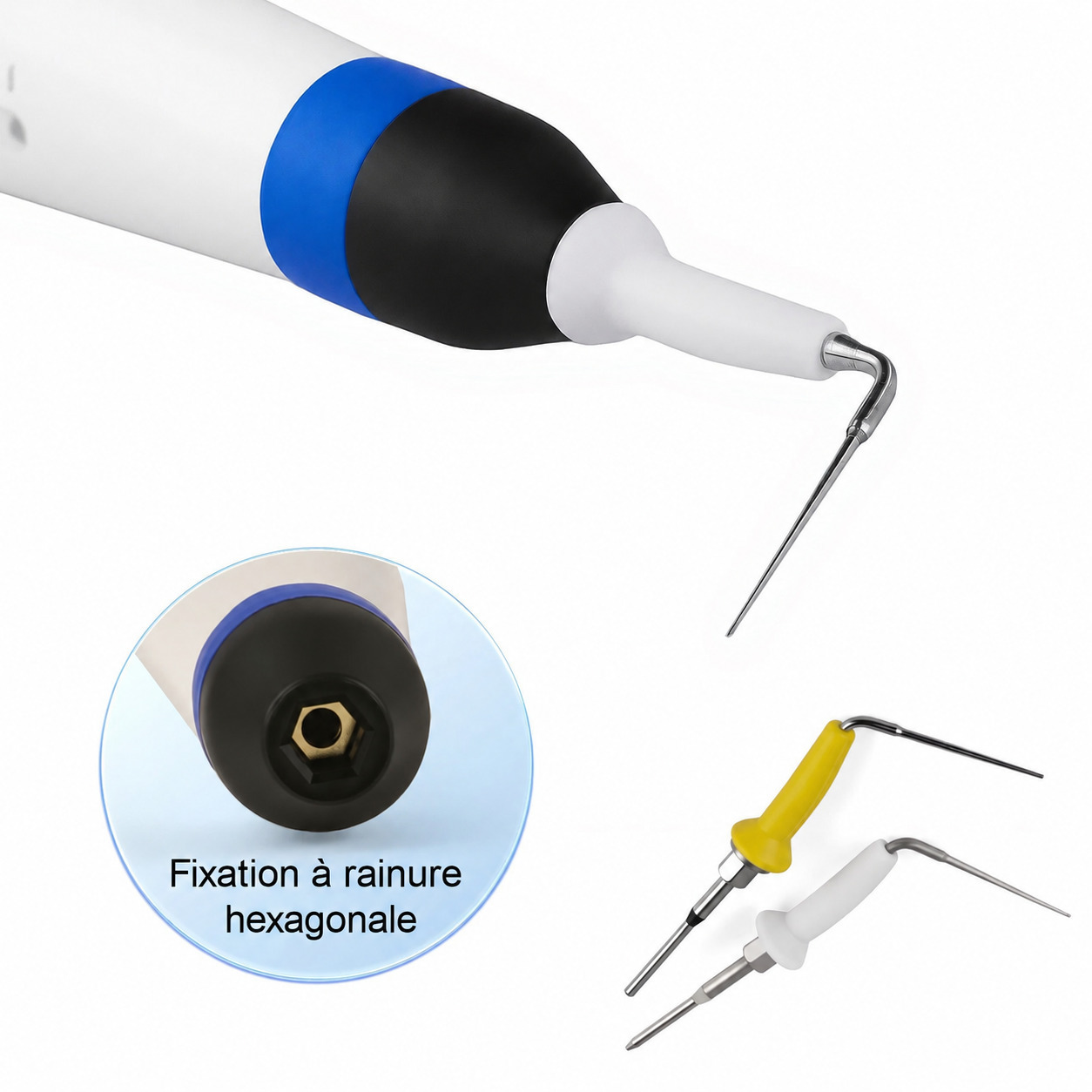 Coupe gutta-percha endodontique à chauffage rapide avec 2 embouts Coupe gutta-percha endodontique à chauffage rapide avec 2 embouts