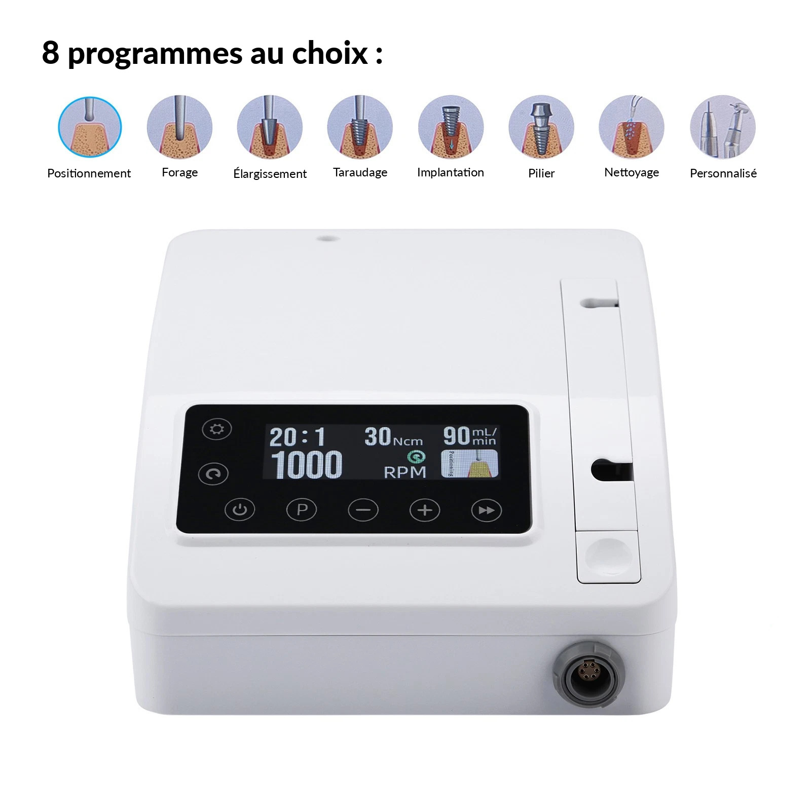 Syst&egrave;me d&rsquo;implant dentaire PLH PLH-VM3 / Moteur chirurgical sans balais