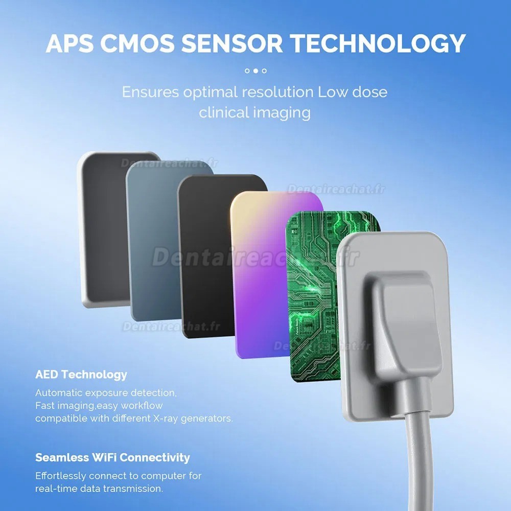 Appareil radiologie portable dentaire (Écran intégré) + Capteur radiographique dentaire sans fil iRay Pluto 0002XW