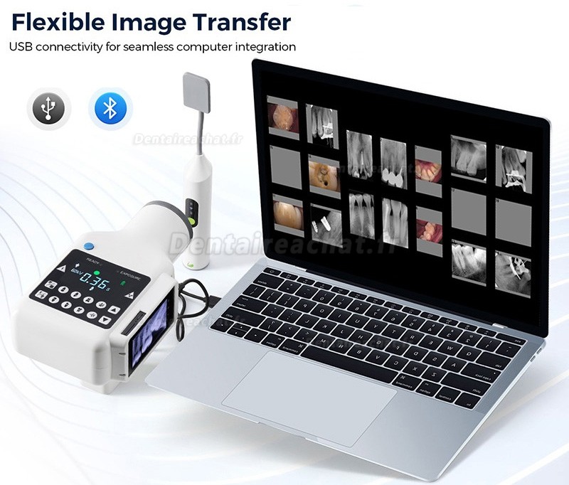 Appareil radiologie mobile dentaire (Écran intégré) + Capteur radiographique dentaire sans fil iRay Pluto 0002XW