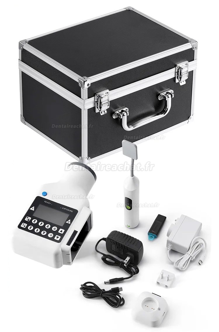 Appareil radiologie mobile dentaire (Écran intégré) + Capteur radiographique dentaire sans fil iRay Pluto 0002XW